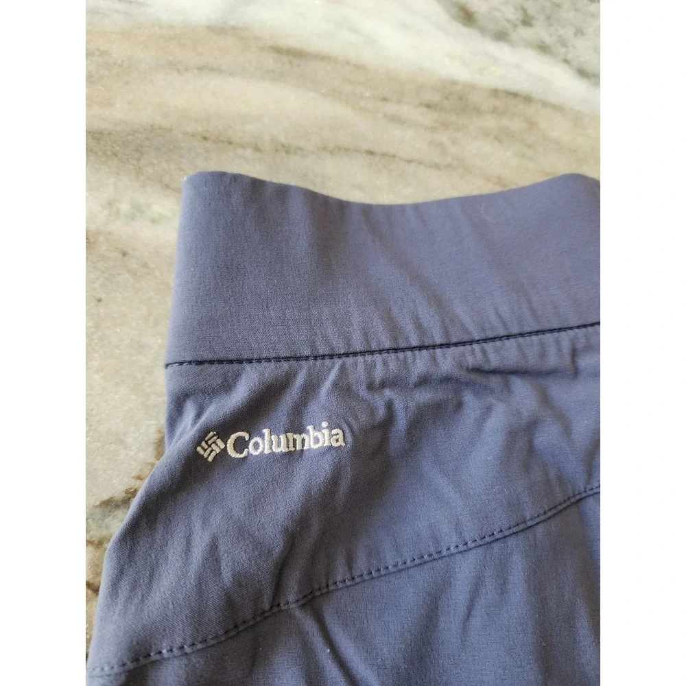 Columbia Womens Omni-Shield Pull On Hiking Shorts Purple Blue Gray AK0418 Size S